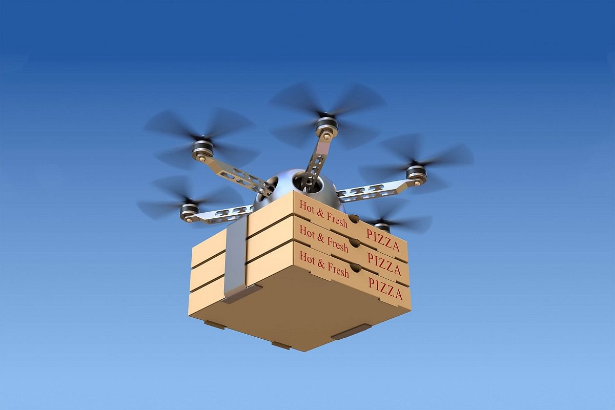 Uber Ambisi Rampungkan Project Drone Pengantar Makanan pada 2021 1 drone pizza edit