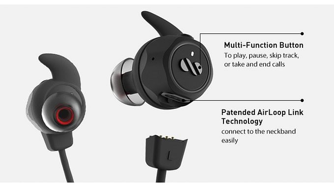 Earbuds Convertible 3-In-1 AirLoop, Bebas Stres & Anti Ribet 5 Tombol Pada AirLoop