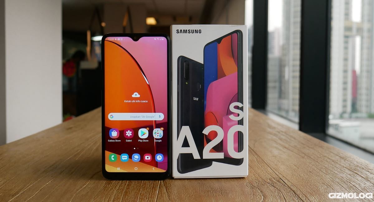 versi android samsung a20