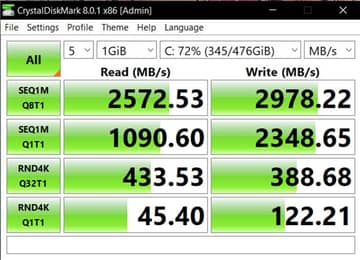 HP Pavilion Gaming 15 Review: Powerful with GeForce RTX 2060 7 CrystalDiskMark - HP Pavilion Gaming 15